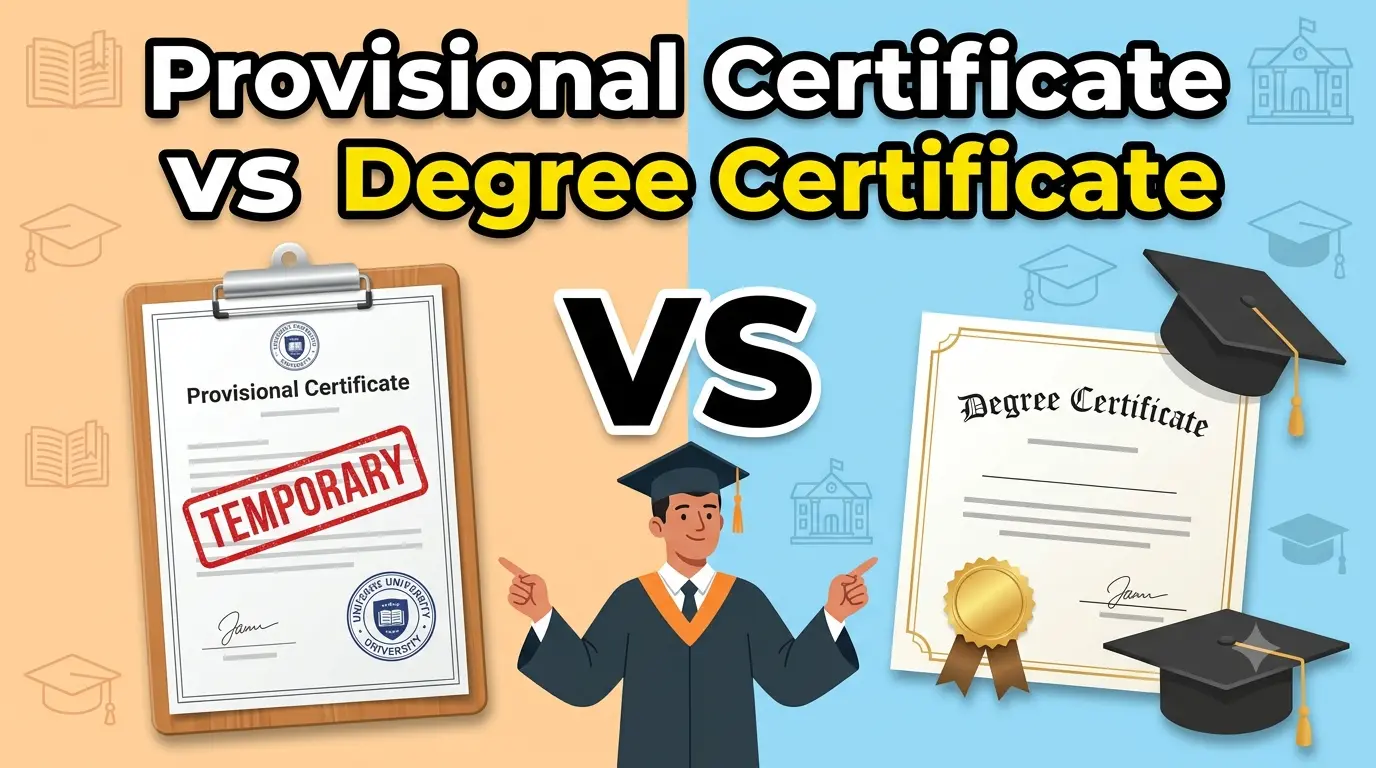 Provisional Certificate vs Degree Certificate. What is the use of the these documents
